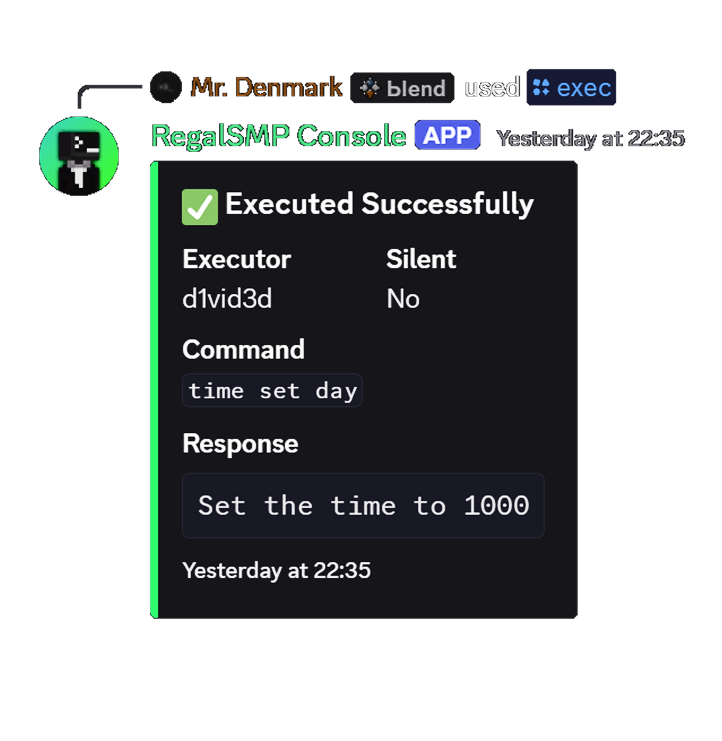 /exec command